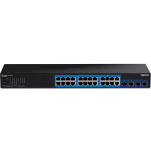 TRENDnet TEG-30284 28-Port Managed Multi-Gigabit Ethernet Switch, 4x 10G SFP+, rack mountable